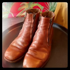 Allen Edmonds zip up dress boot